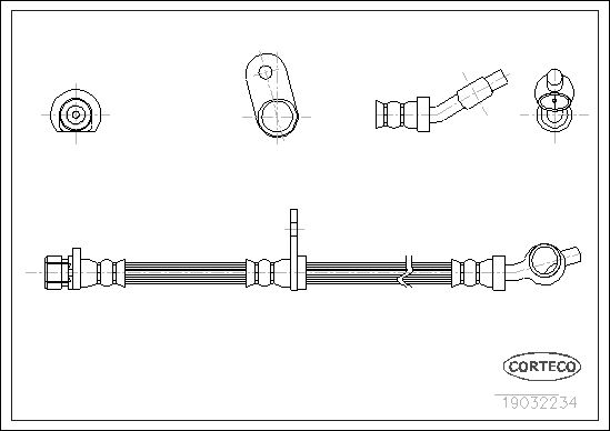 FLEXIBLE DE FREIN HONDA LEGEND I  0705