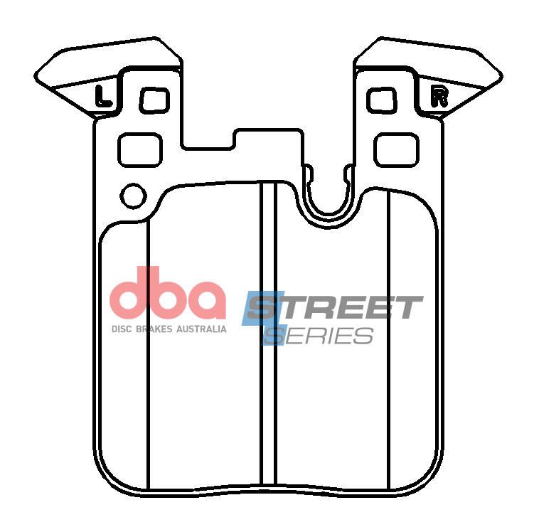 DBA SS STREET SERIES BRAKE PADS [ BMW 335i, M240i 2012 -> Rear ](suits wear sensor DBAWS1067 ) - TecDoc Only