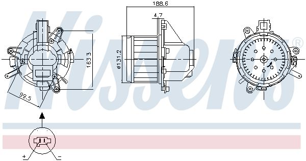 NISSENS 87542 - Innenraumgebl&auml;se
