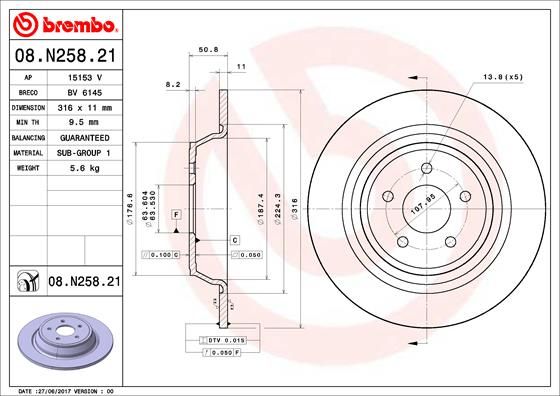 Brake Disc 08.N258.21