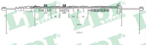 Cable Pull, parking brake C0205B