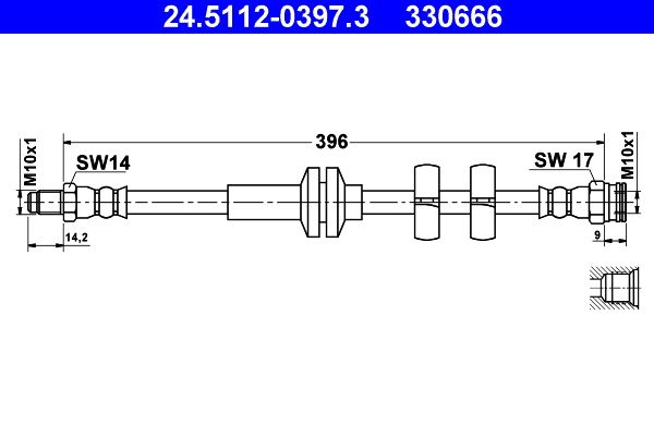 Brake Hose 24.5112-0397.3