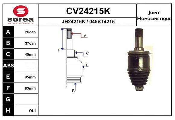Gelenksatz, Antriebswelle