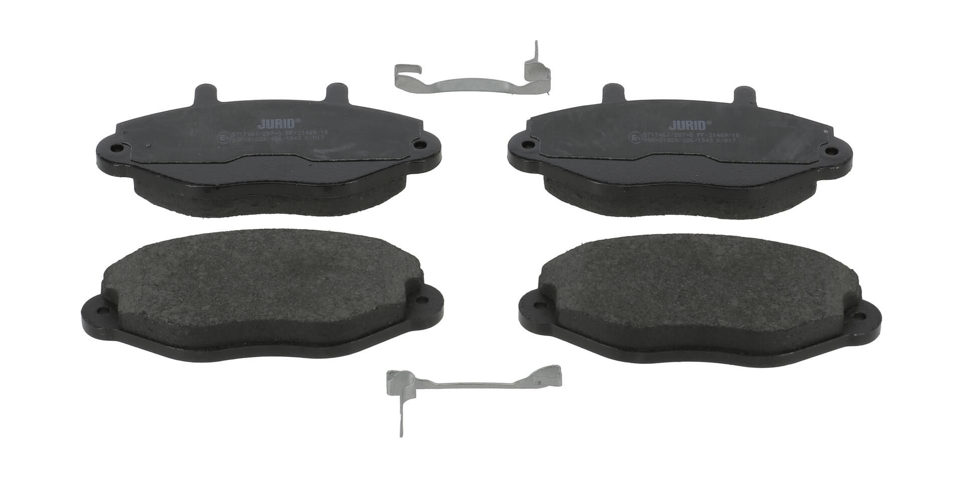 Bremsbelagsatz, Scheibenbremse