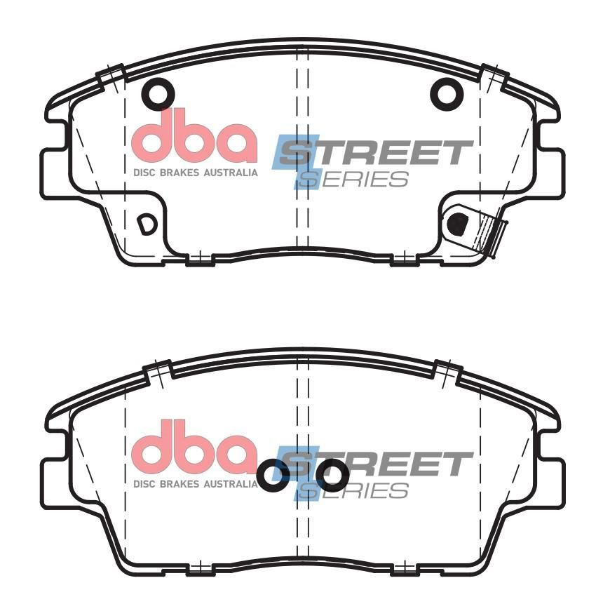 DBA SS STREET SERIES BRAKE PADS [ Kia Sportage/Hyundai Tucson 2015 - On F ] - TecDoc Only