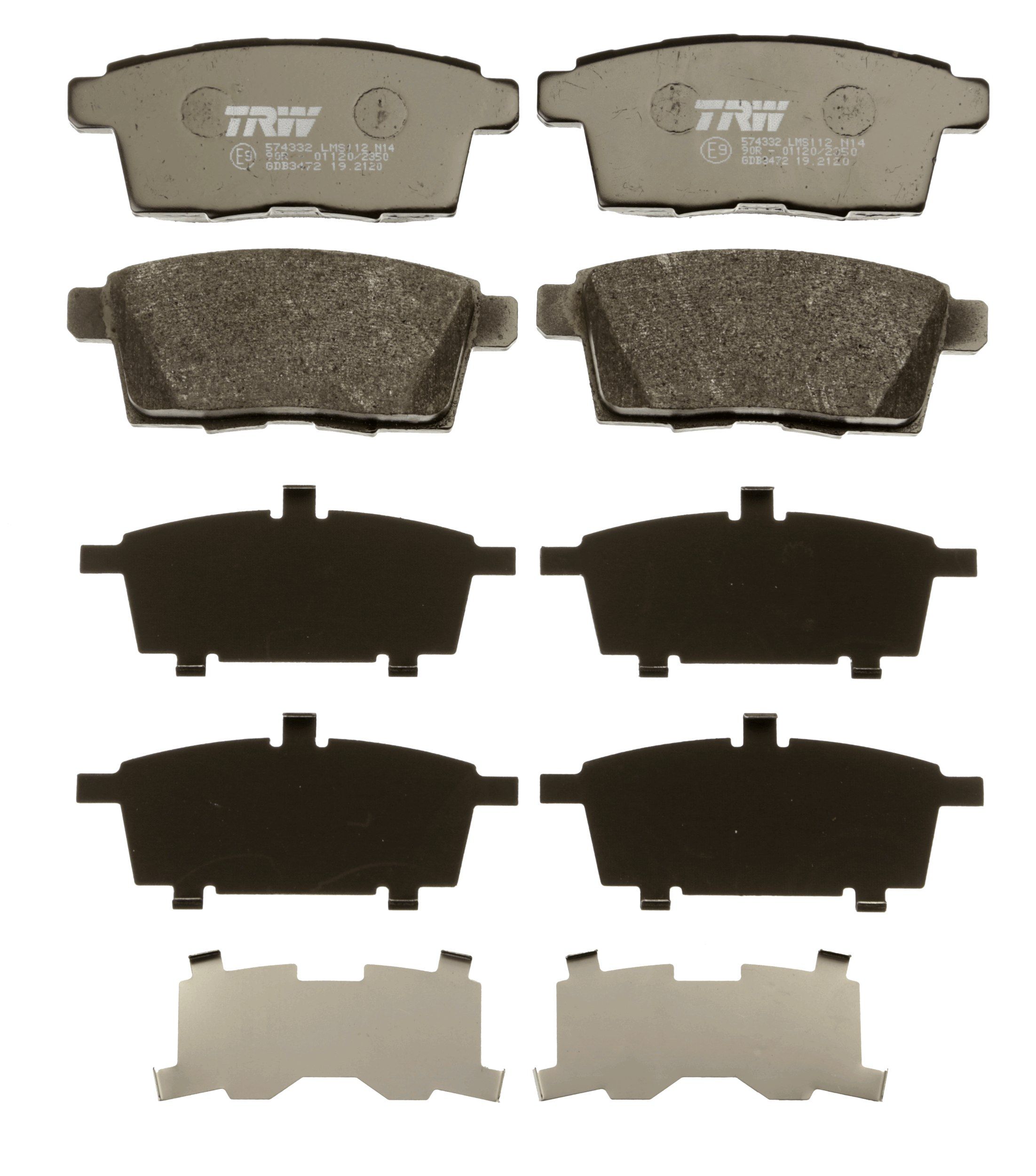 TRW DISC BRAKE PADS - TecDoc 2