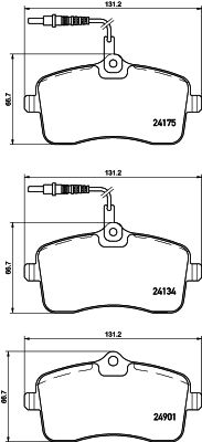 Brake Pad Set, disc brake 8DB 355 020-671