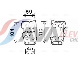 AVA QUALITY COOLING CN3307 - &Ouml;lk&uuml;hler, Motor&ouml;l ** CLEVER FIT **