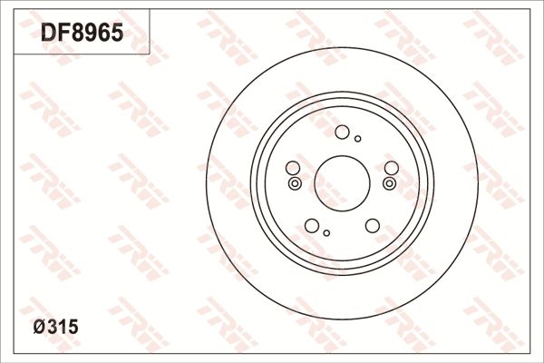 TRW BRAKE DISK - TecDoc Only