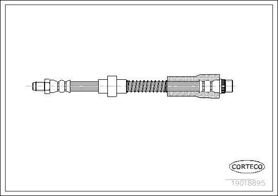 FLEXIBLE DE FREIN PEUGEOT 306  0705