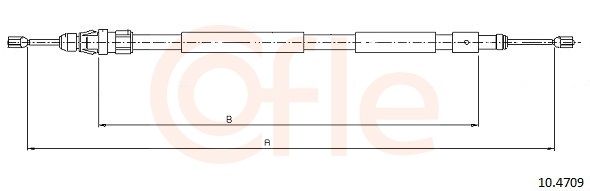 Cable Pull, parking brake 92.10.4709