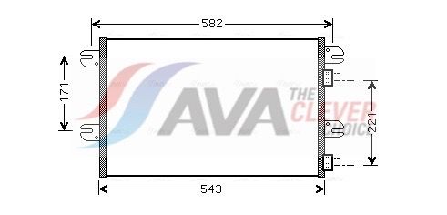 IV5063 AVA QUALITY COOLING kondenzátor, klíma