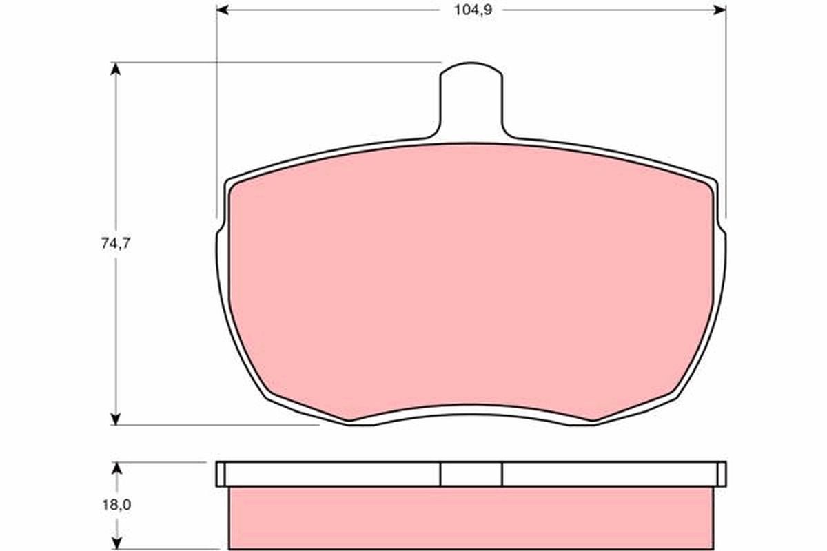 Brake Pad Set, disc brake GDB341