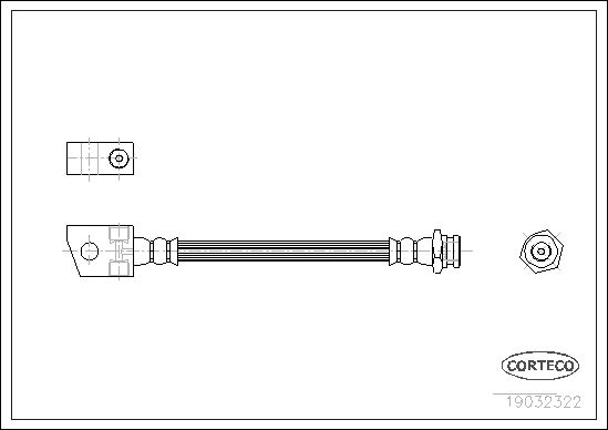 FLEXIBLE DE FREIN ISUZU TROOPER  0705