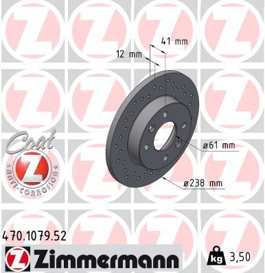 ZIMMERMANN 470.1079.52 - Bremsscheibe SPORT Z