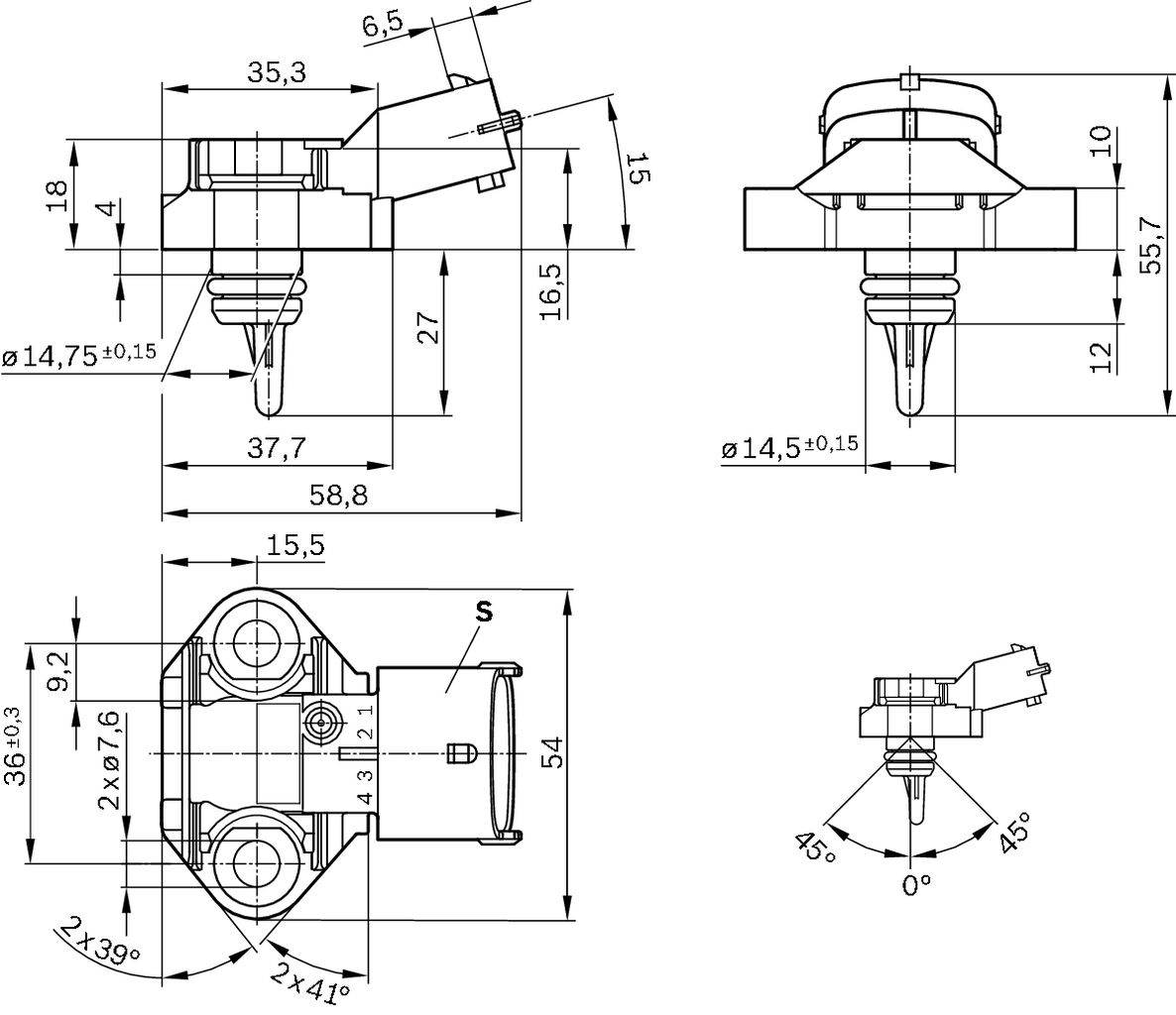 Sensor, Kraftstofftemperatur Sensor, Kraftstofftemperatur