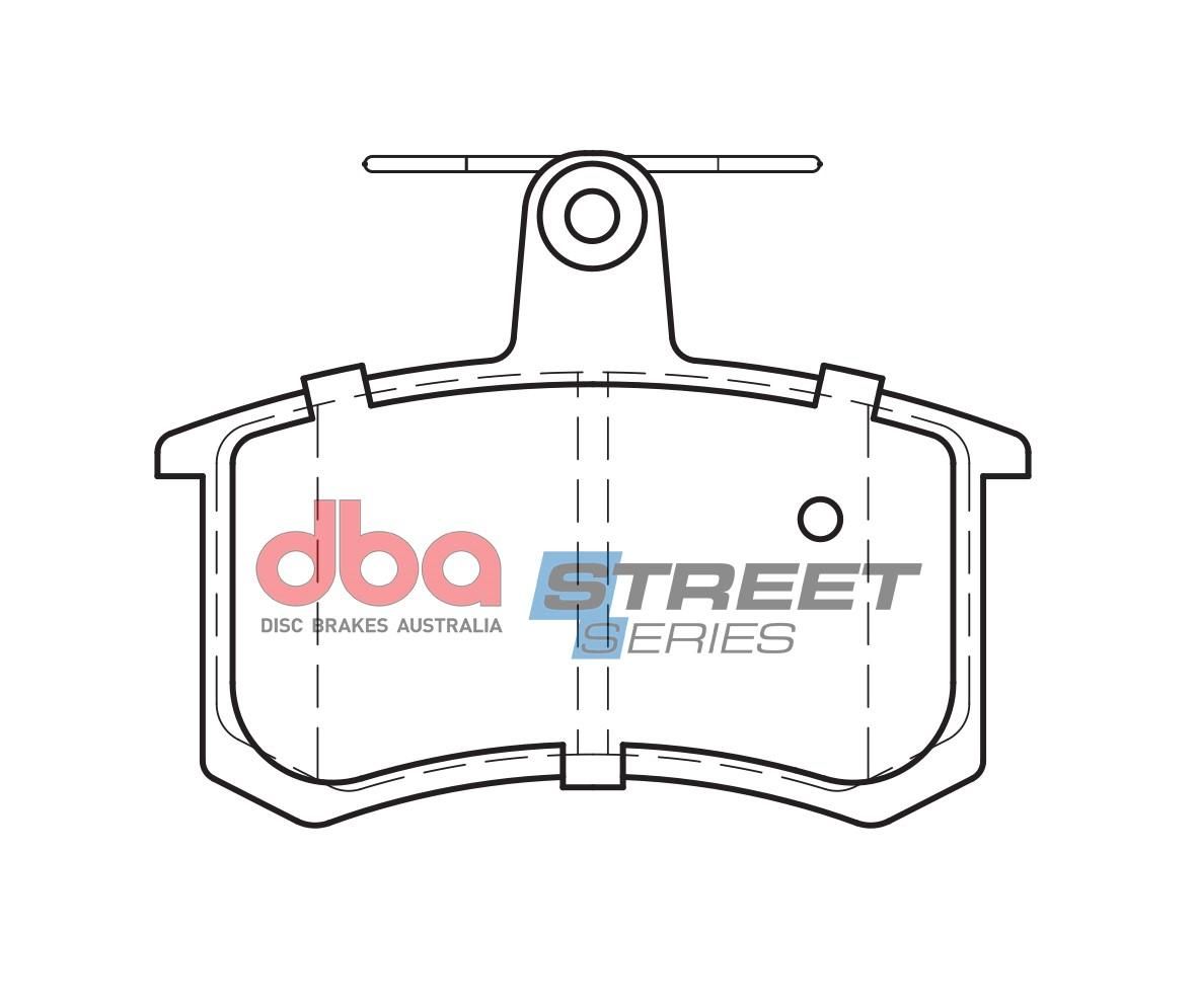 DBA SS STREET SERIES BRAKE PADS [ Alfa/Audi/Fiat/Chery J11 2007 - 2011 R ] - TecDoc Only
