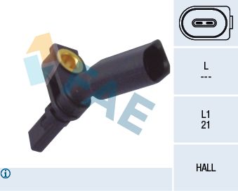 Sensor, wheel speed 78065