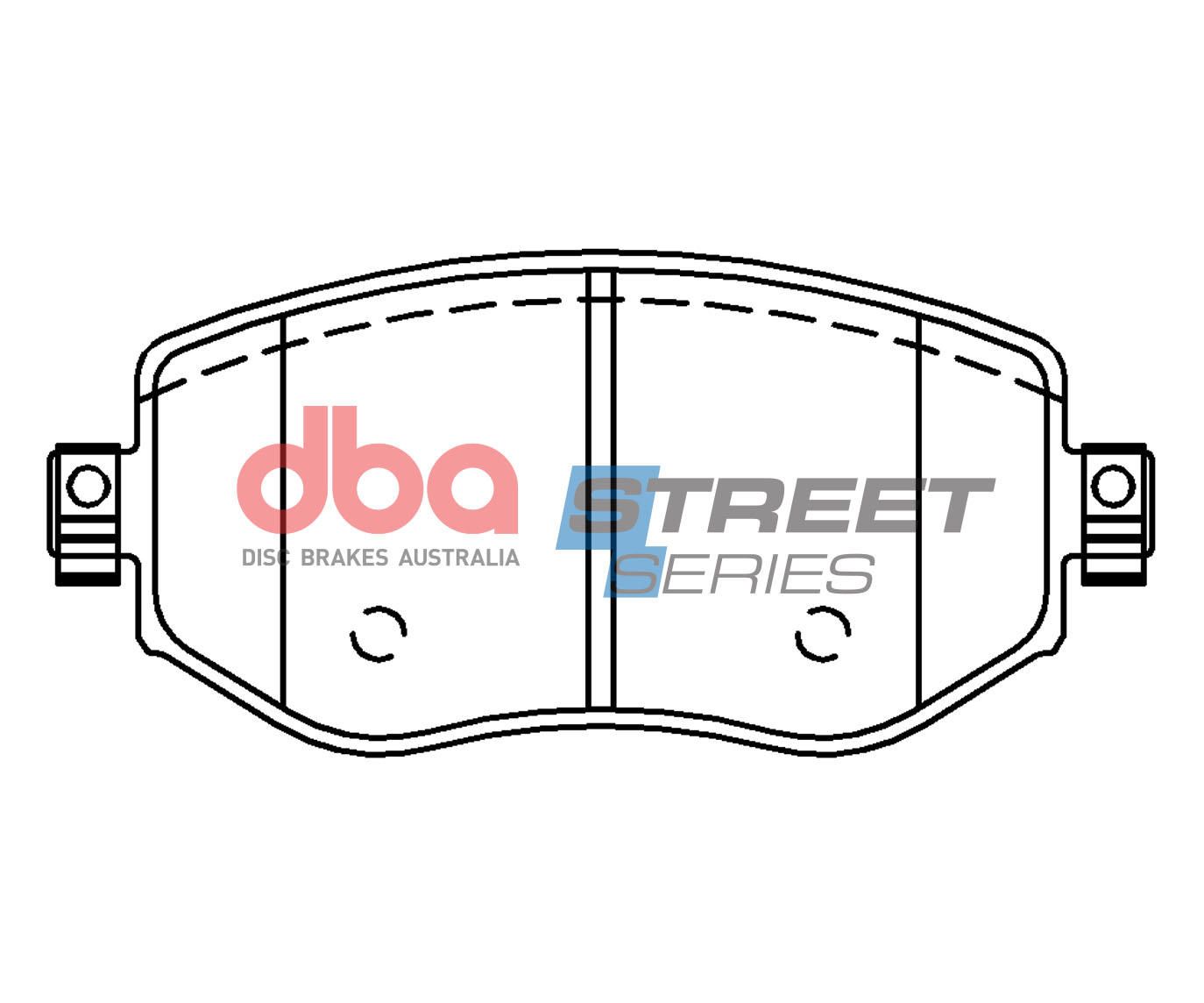 DBA SS STREET SERIES BRAKE PADS [Renault Megane 2016 on F] - TecDoc Only