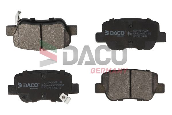 323904 DACO Germany fékbetétkészlet, tárcsafék