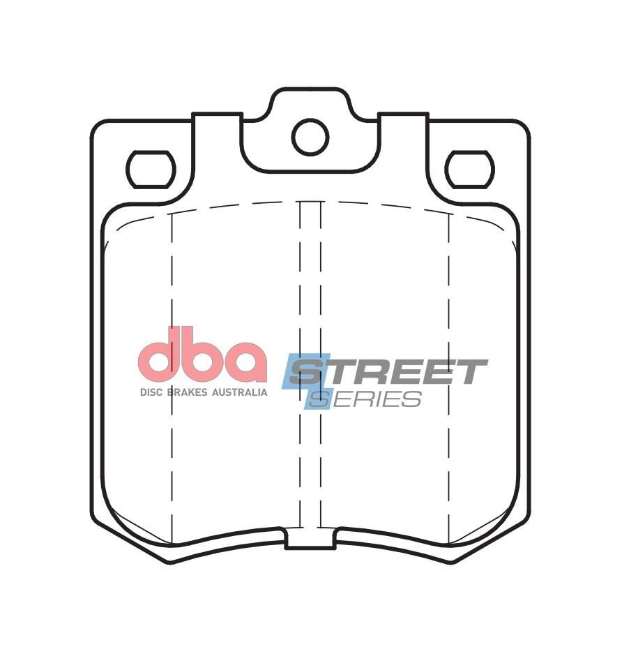 DBA SS STREET SERIES BRAKE PADS [ Chrysler Galant / Mazda R100 / Holden Gemini 1975 - 1985 F ] - TecDoc Only