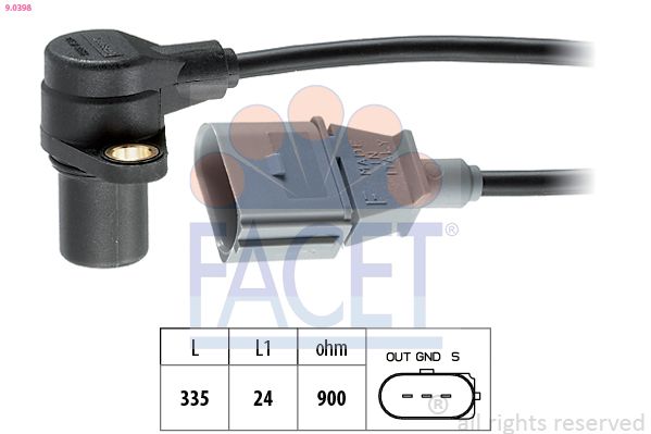 Sensor, crankshaft pulse 9.0398