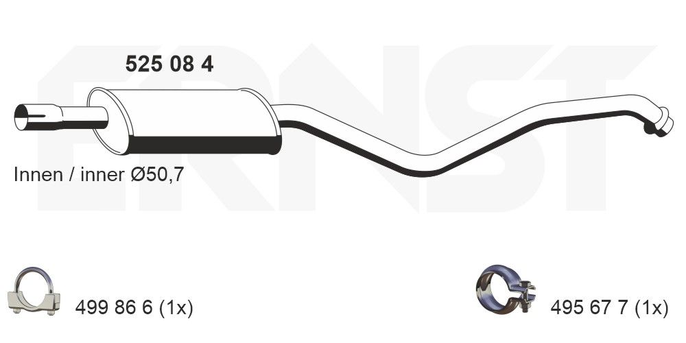 Mittelschalldämpfer