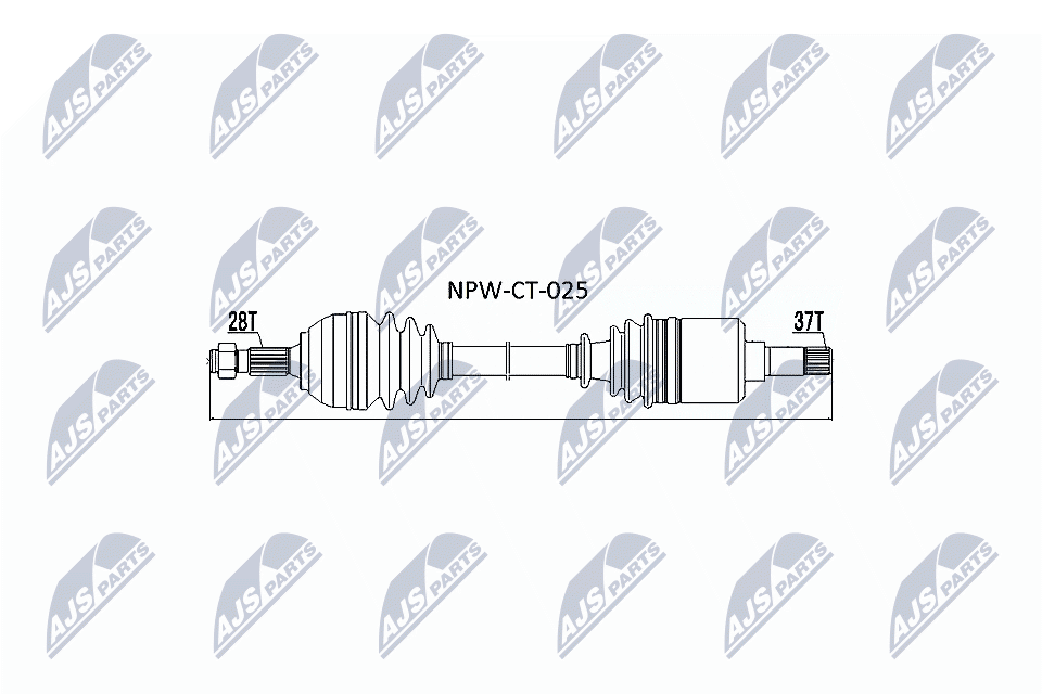 NPW-CT-025 NTY hajtótengely