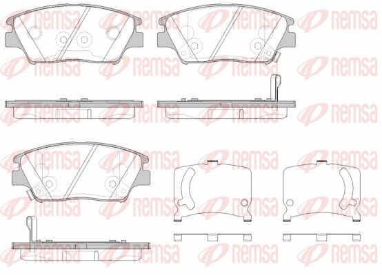 Brake Pad Set, disc brake 1824.02