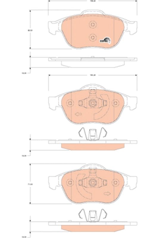 Brake Pad Set, disc brake GDB1823