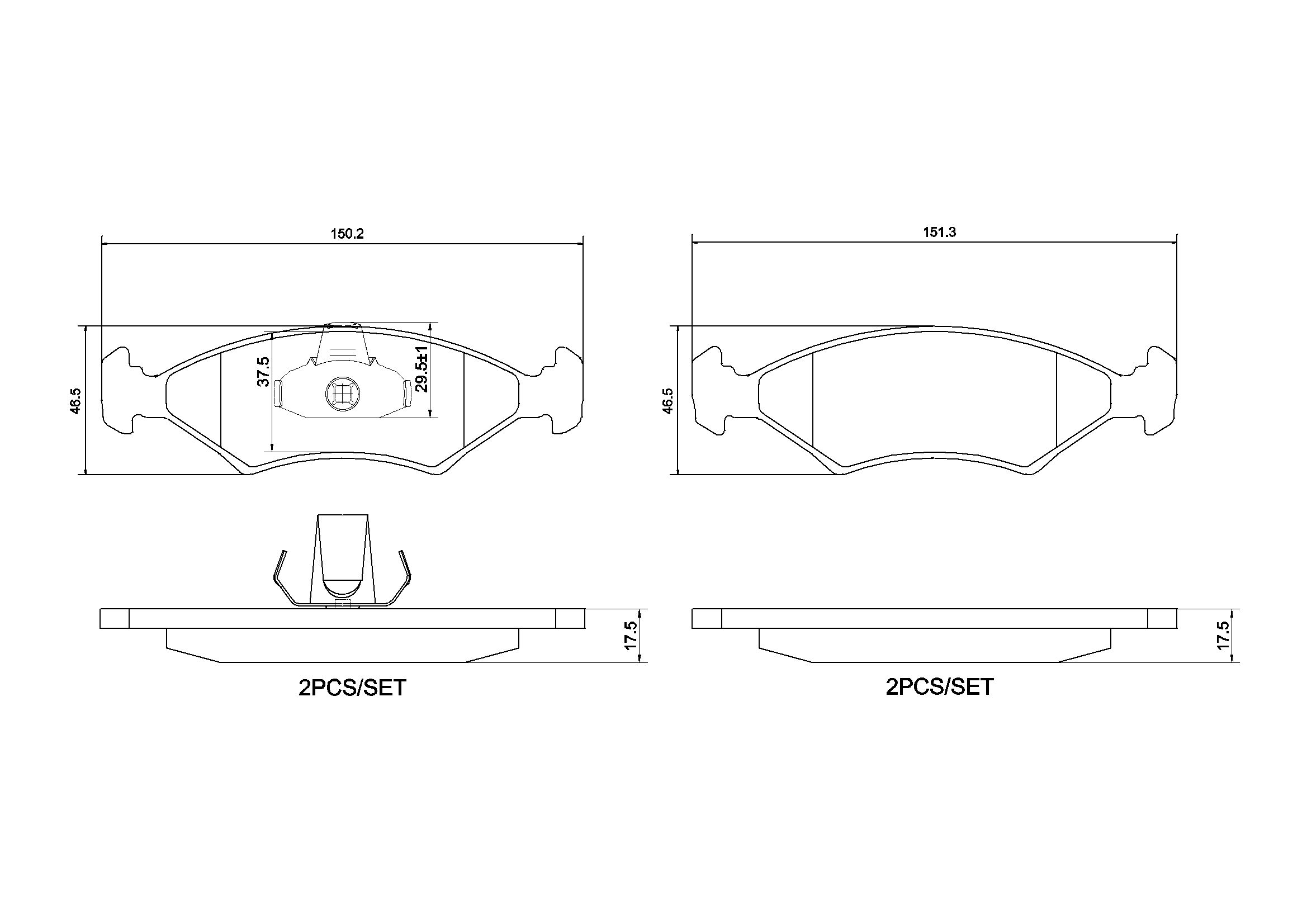 Brake Pad Set, disc brake P 24 043