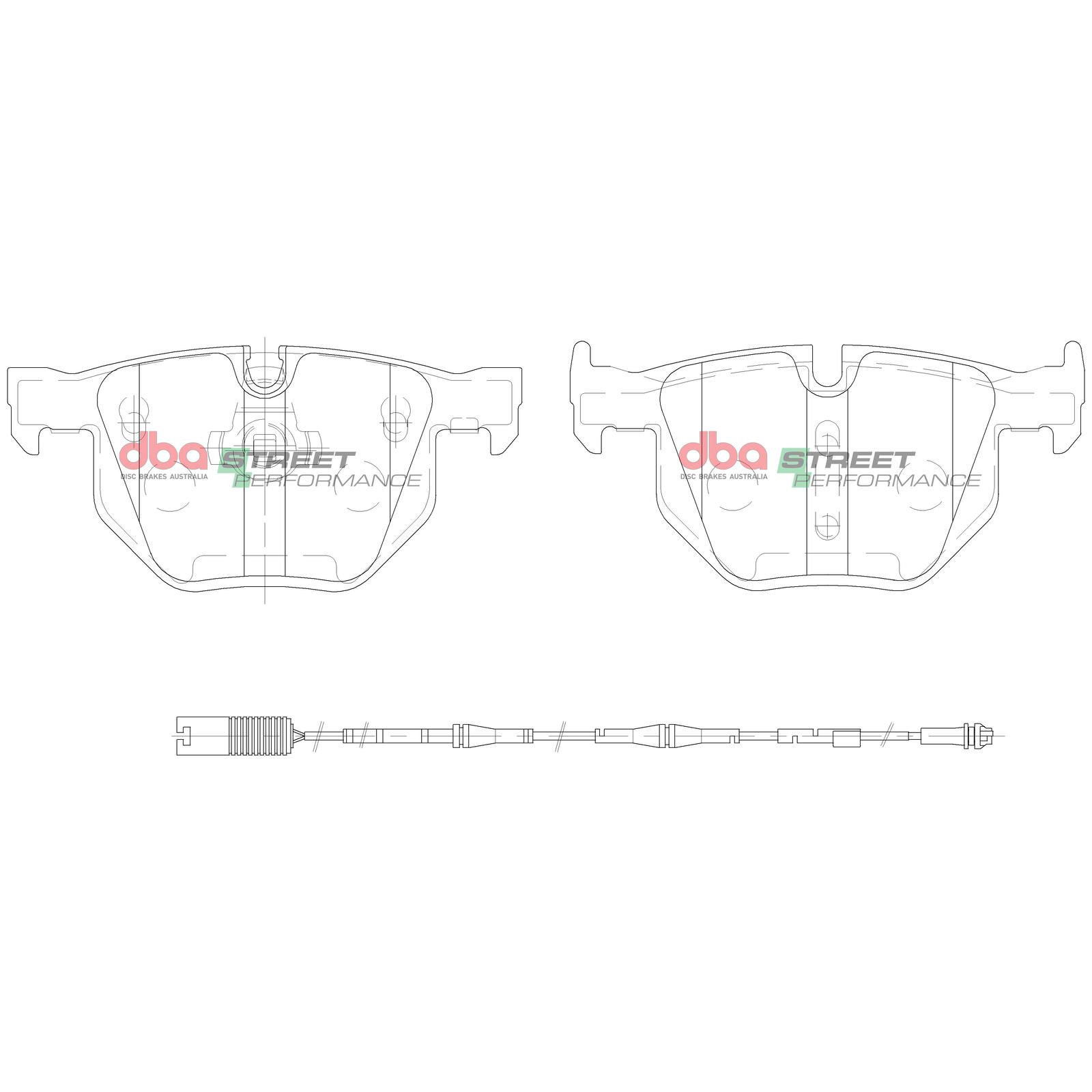 DBA SP STREET PERFORMANCE BRAKE PADS [ BMW 2003-2014 R ] - TecDoc Only