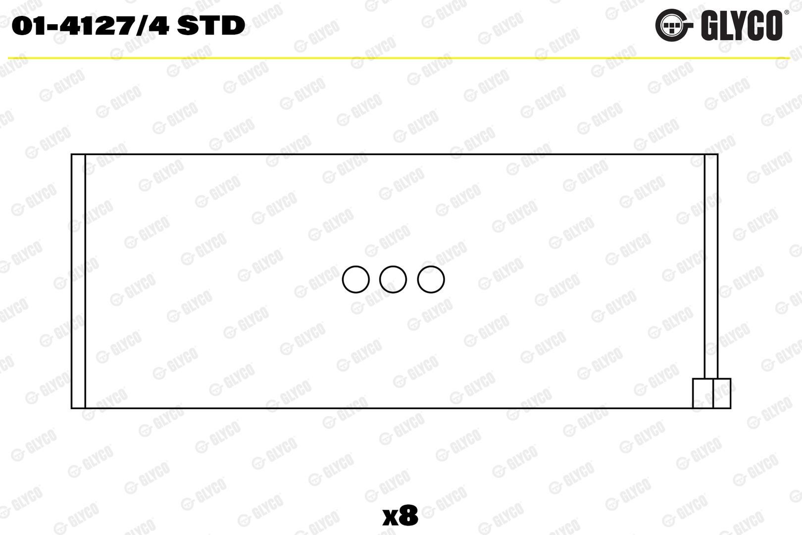 GLYCO 01-4127/4 STD - Pleuellager
