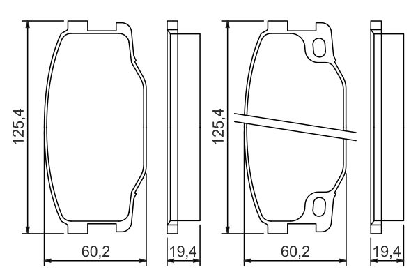 Brake Pad Set, disc brake 0 986 494 442