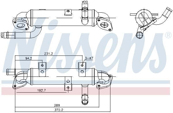 NISSENS 989417 - K&uuml;hler, Abgasr&uuml;ckf&uuml;hrung ** FIRST FIT **