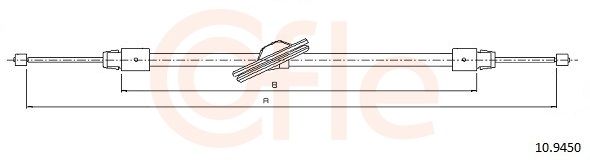 COFLE 10.9450 - Seilzug, Feststellbremse