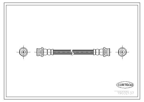 FLEXIBLE DE FREIN MAZDA 626 II,  0705