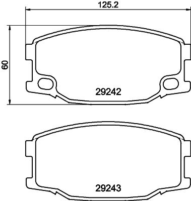 Brake Pad Set, disc brake 8DB 355 005-571