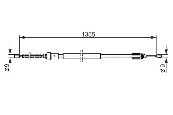 Cable de accionamiento, freno de estacionamiento