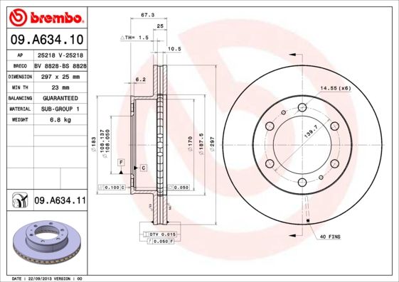 Brake Disc 09.A634.11