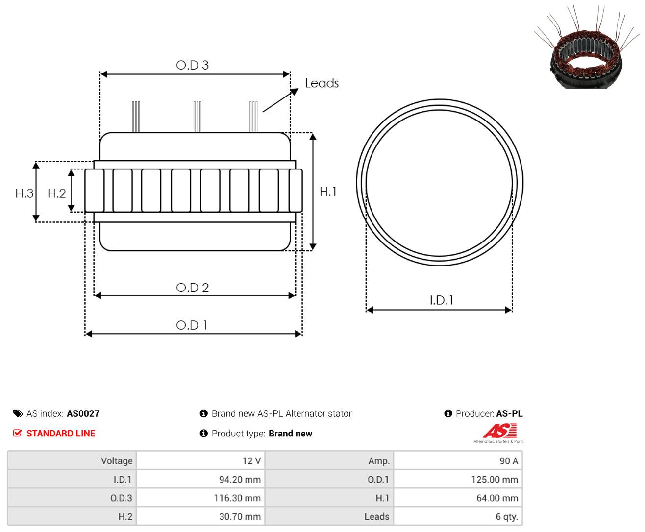 Stator, Generator