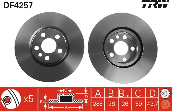 Brake Disc DF4257