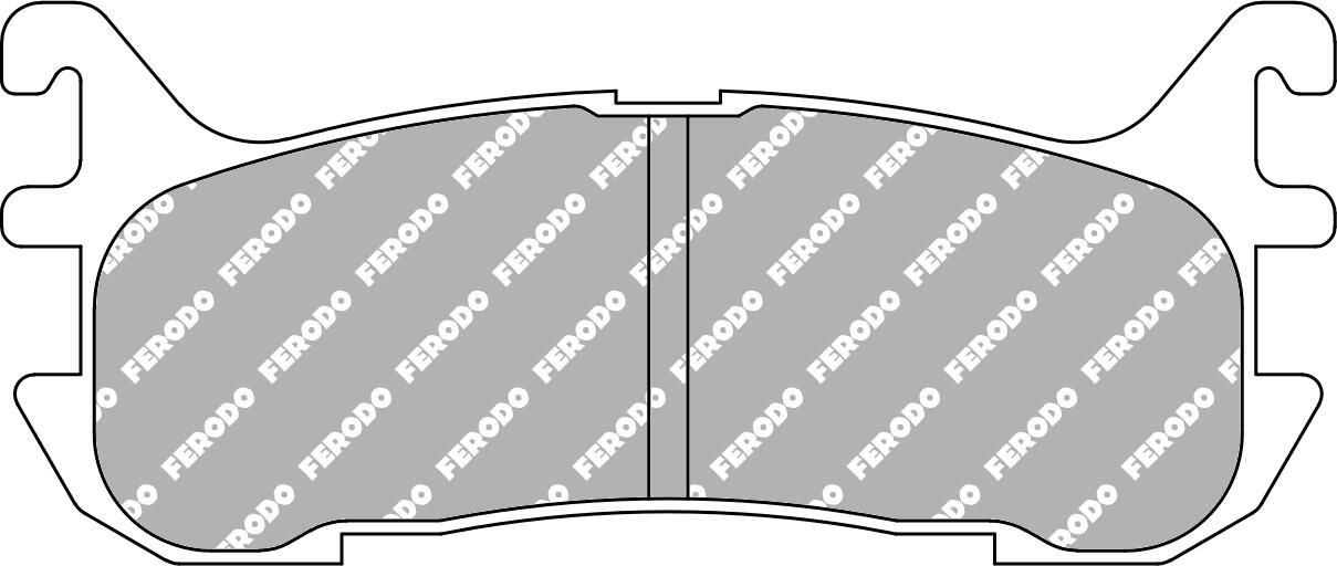 FERODO RACING FCP1012H - Bremsbelagsatz, Scheibenbremse DS2500