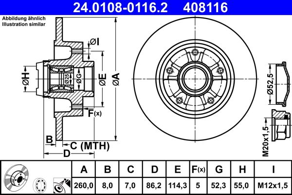 Brake Disc 24.0108-0116.2