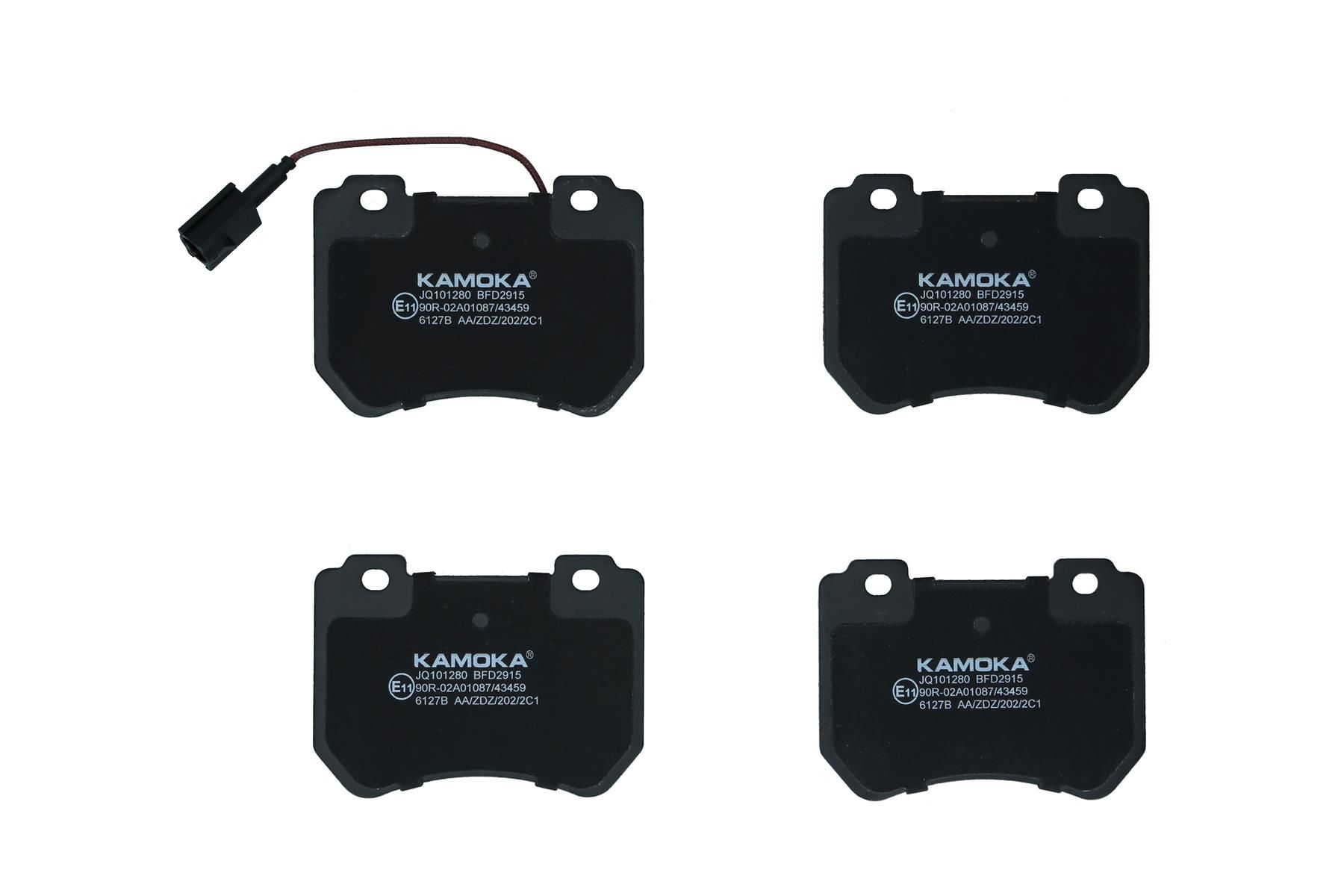 KAMOKA JQ101280 - Bremsbelagsatz, Scheibenbremse