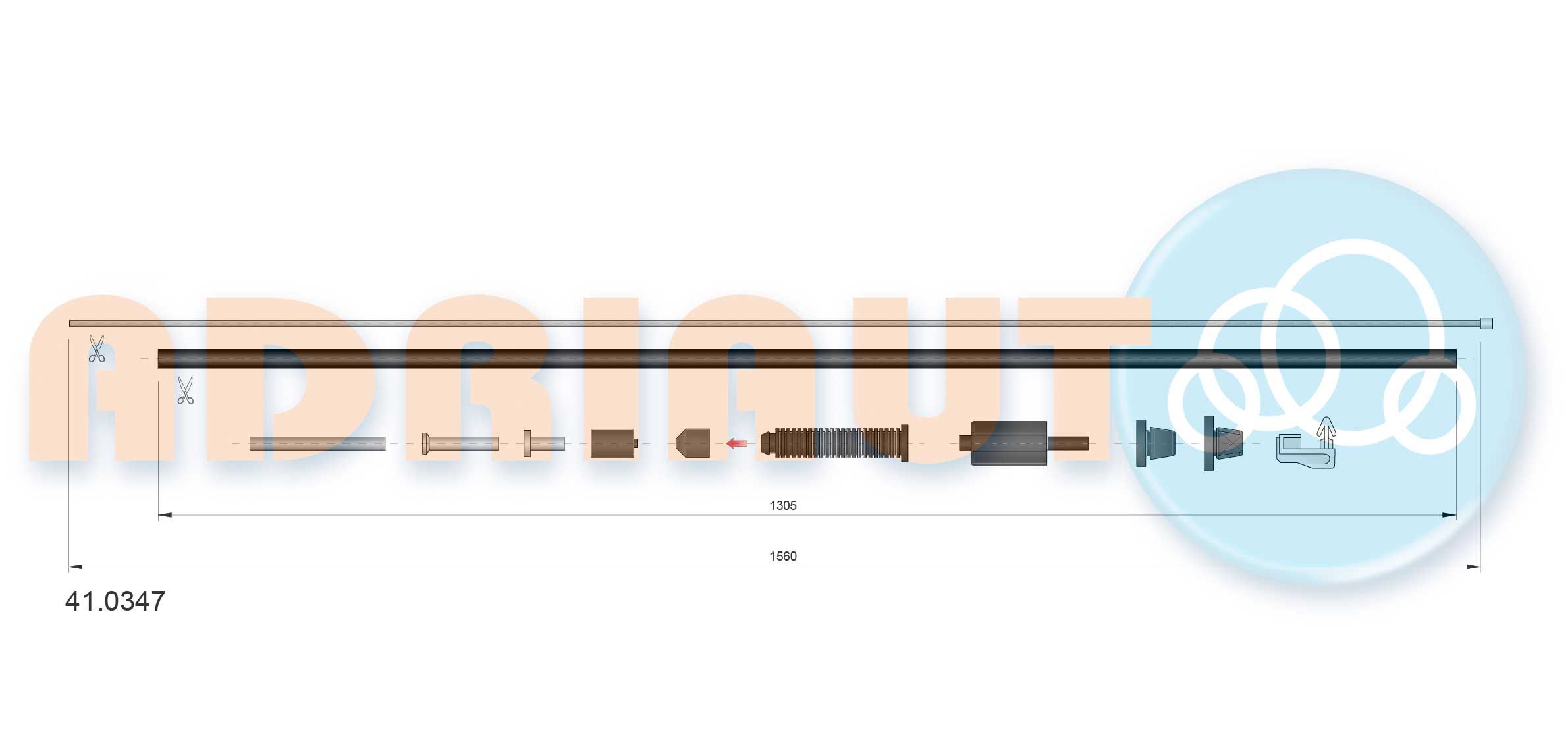 Accelerator Cable 41.0347