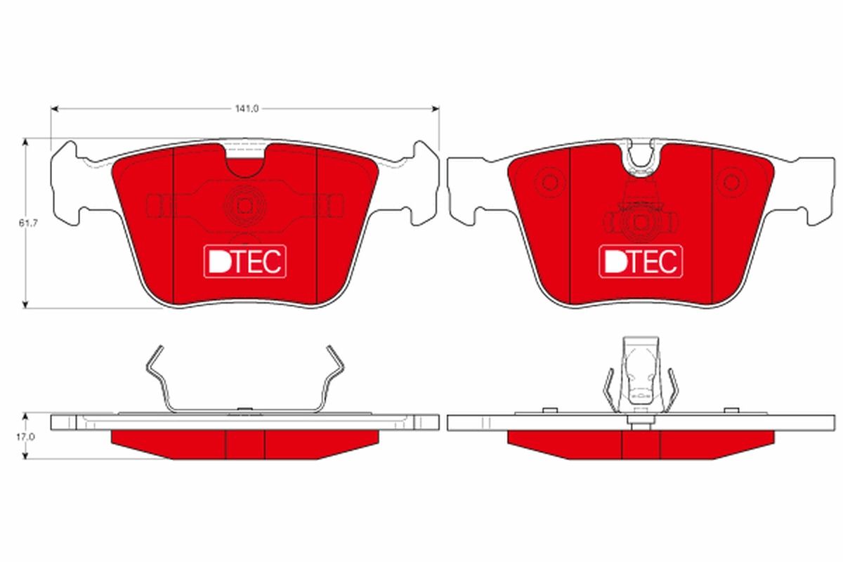 Brake Pad Set, disc brake GDB1675DTE