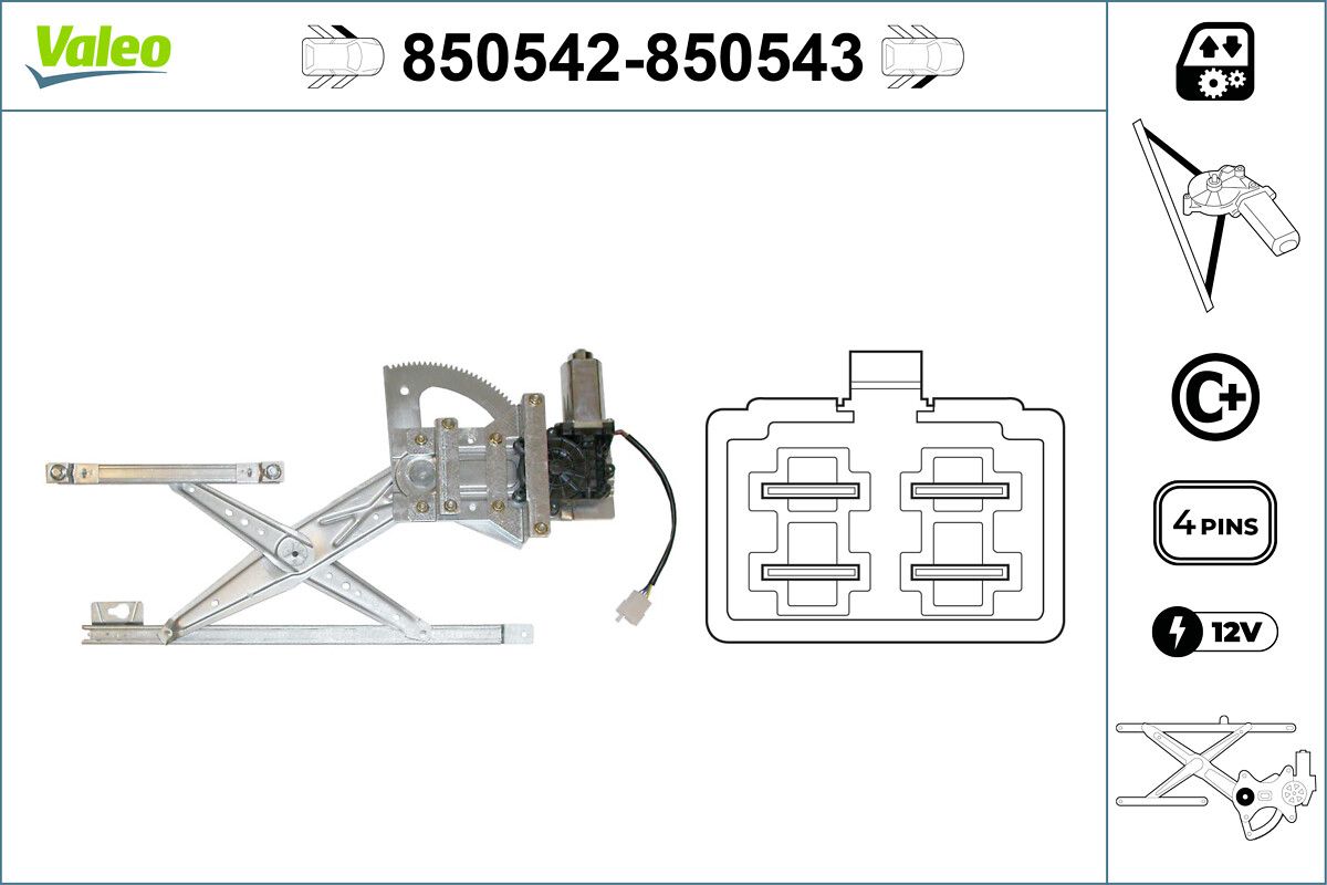 VALEO 850542 - Fensterheber