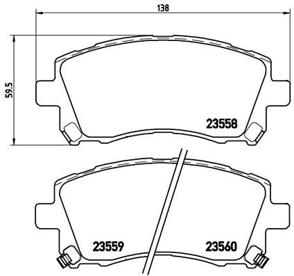 Brake Pad Set, disc brake P 78 010X