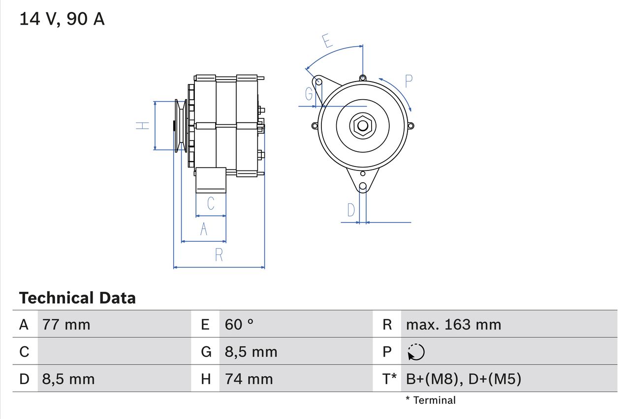 Alternator 0 986 035 820